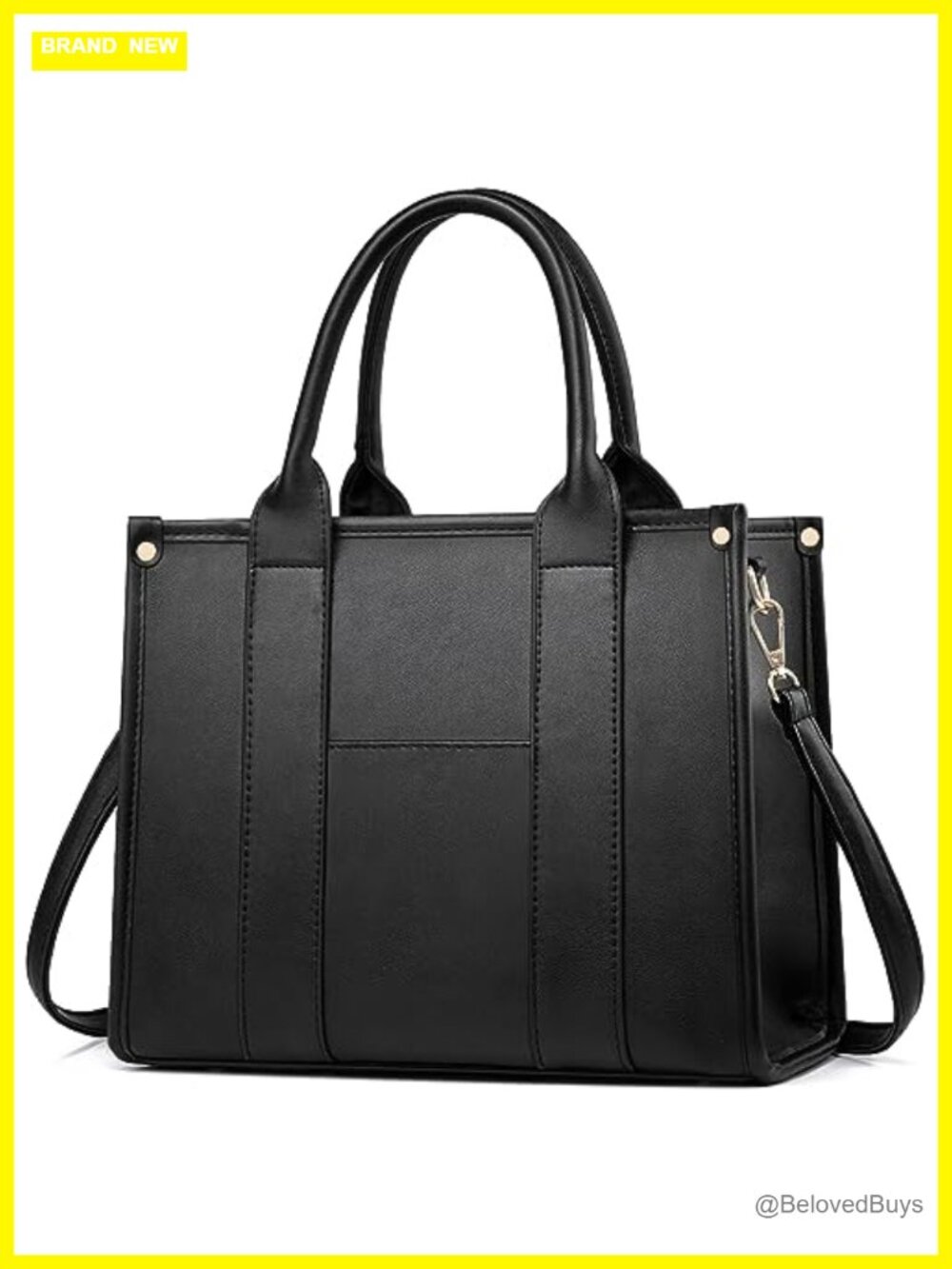 PU Leather Tote Bag Crossbody Shoulder Satchel with Zipper